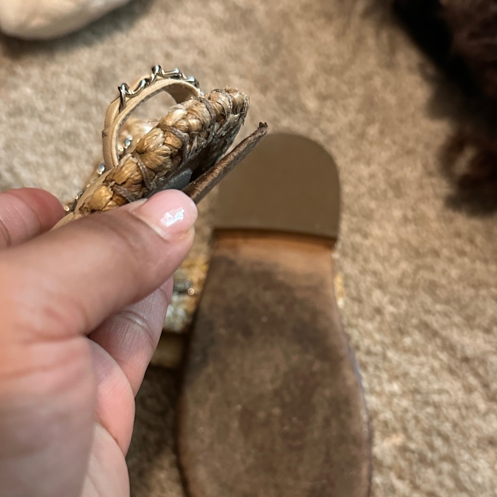 Chanel Beige Quilted Mules with Chain Detail - Picture 4 of 6